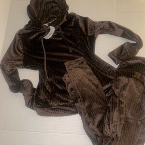 Velvet Brown Lounge Set Danskin so super soft size medium